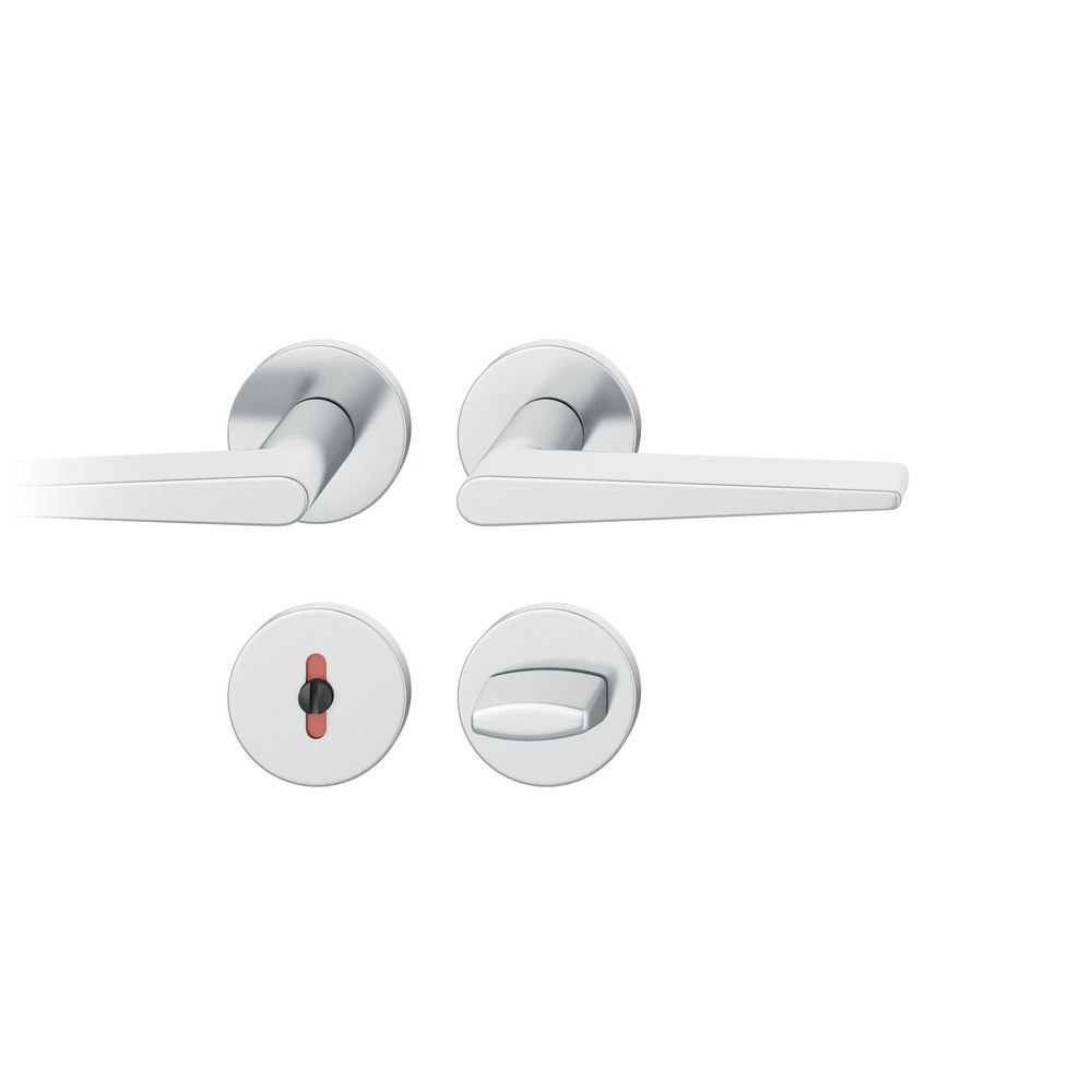 FSB Drückergarnitur mit Rosetten 12 1005, ASL, rund, VK 7 mm, mit Nocken, Edelstahl