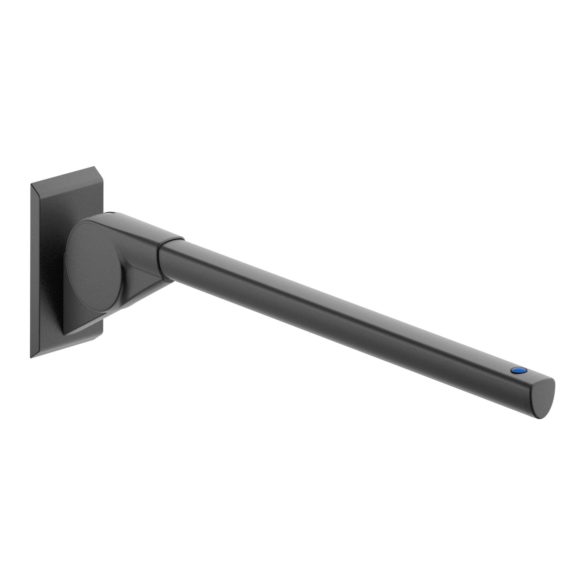 Türdriegel, Türdrücker, Wandhalterung, schwarz, LED-Indicator