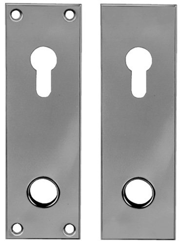 Türschild, Schlossplatte, Türgriffloch, Montageplatte, Metall