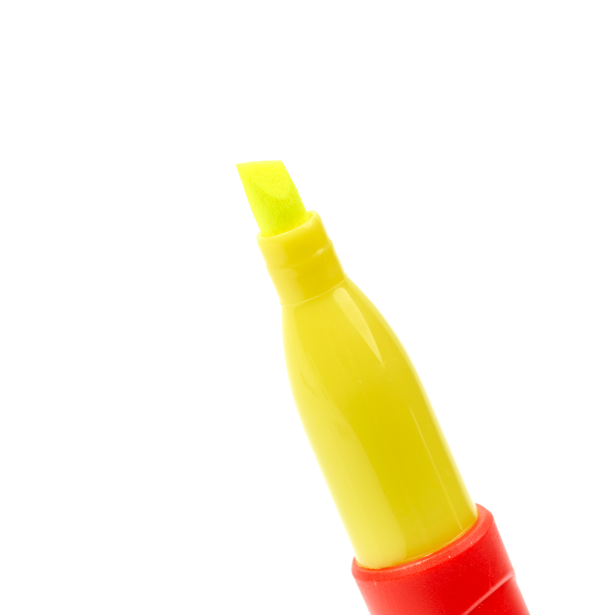 Highlighter, Marker, Yellow, Chisel tip, Tinte