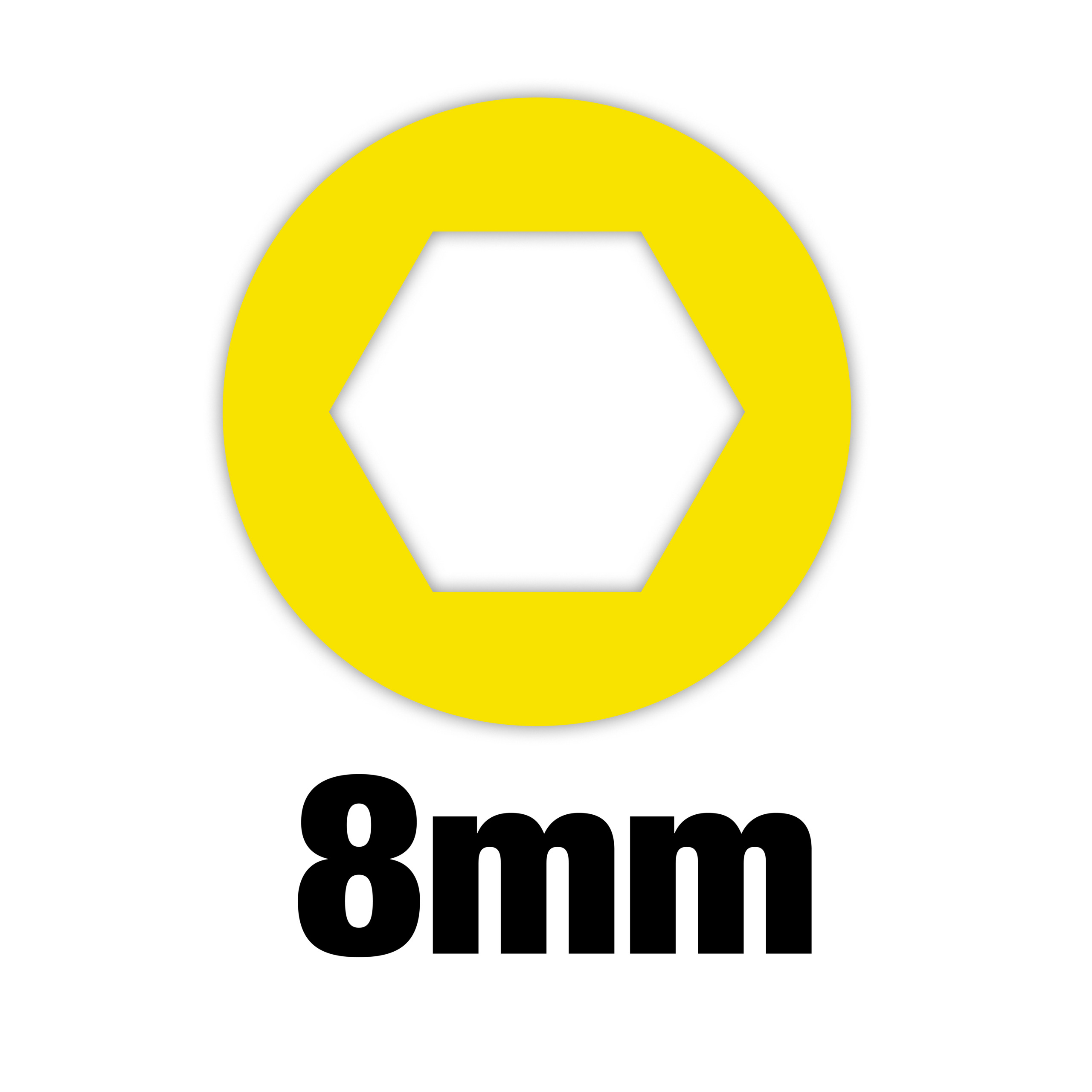 Milwaukee Steckschlüssel SW 8 mm / M5 mit Griff und Durchgangsloch