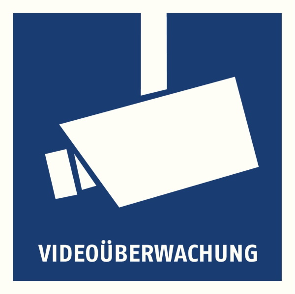 ABUS Warnaufkleber  "Videoüberwachung" nach DIN33450