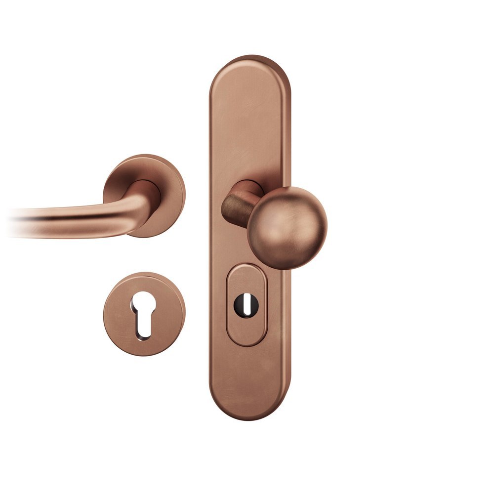 Türgriff, Türdrücker, Rostbraun, Senne metal, Keyhole