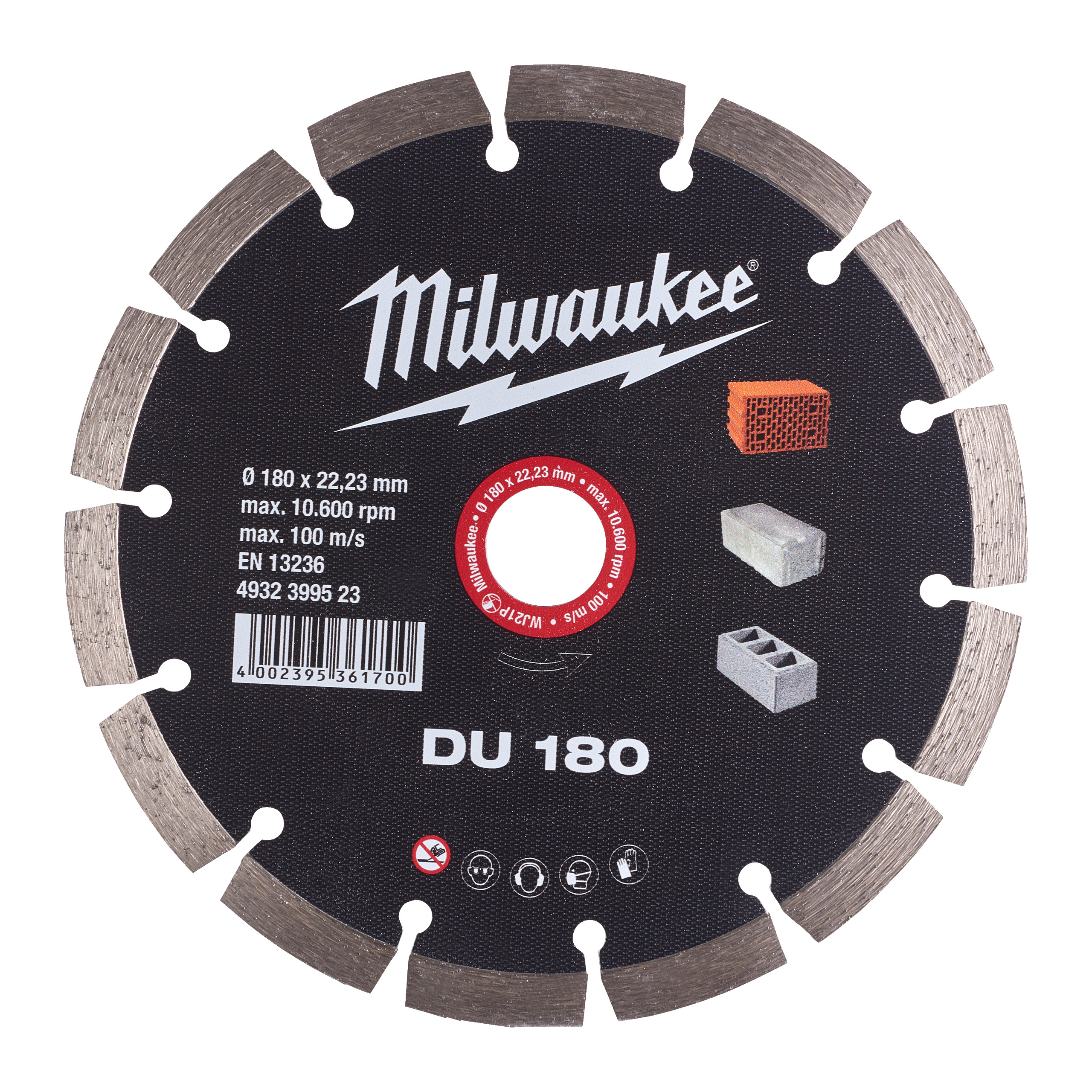 Milwaukee Diamanttrennscheibe Universal DU 180 mm