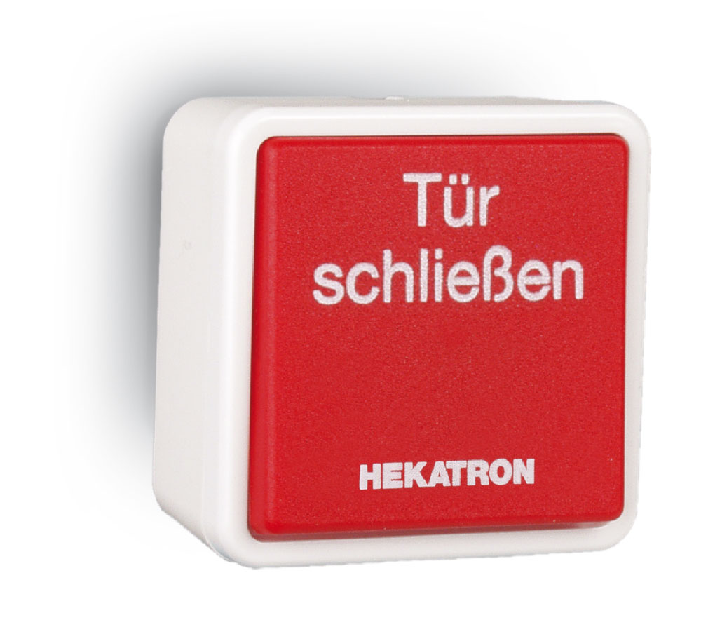 Drucktaster, Hekatron HAT 02, 30 V DC 1A, IP 20, Aufputz-Unterputz Drucktaster, Hekatron HAT 02, 30 V DC 1A, IP 20, Aufputz-Unterputz