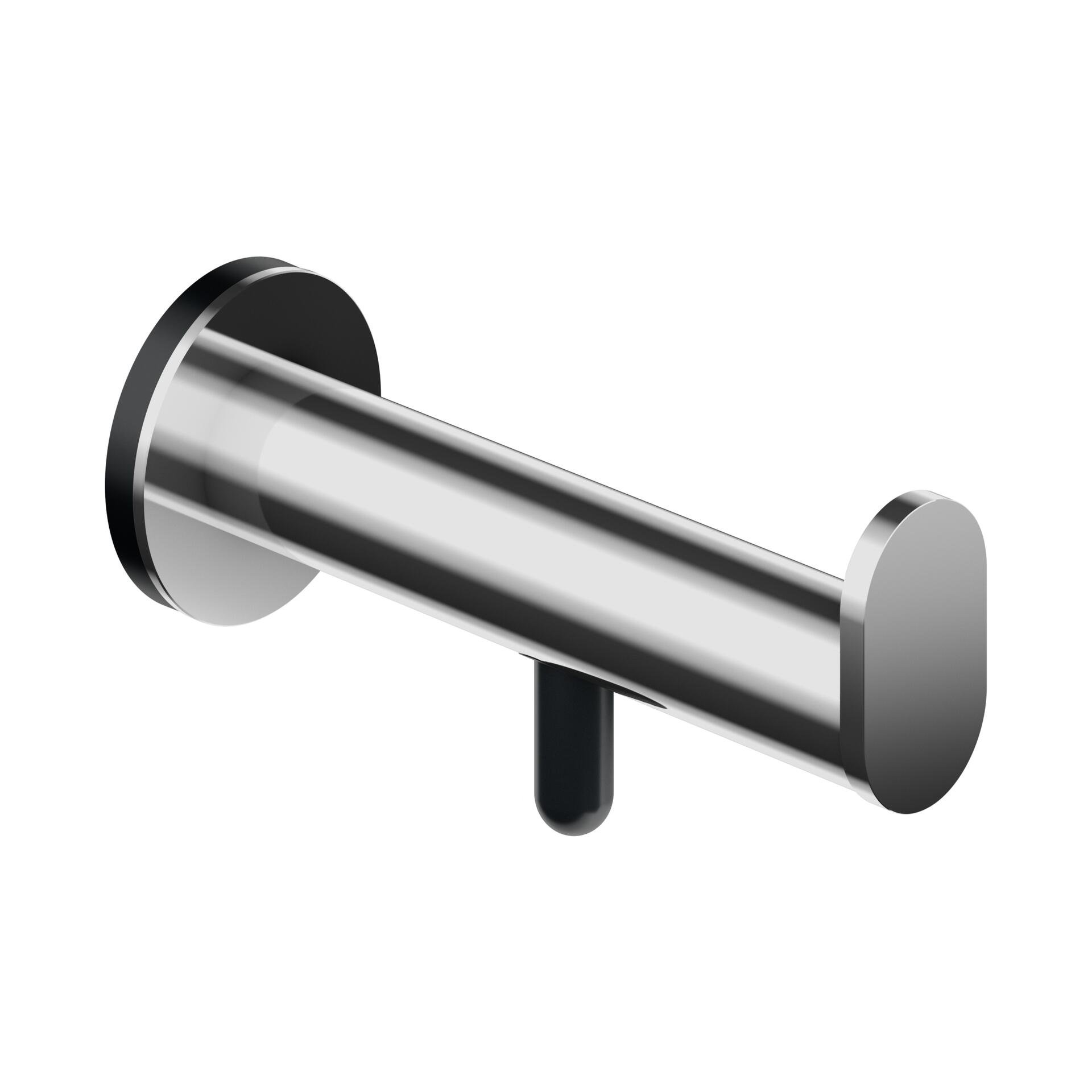 Waschbeckenarmatur, Wandmontage, Edelstahl, gebürstet, Einhandbedienung