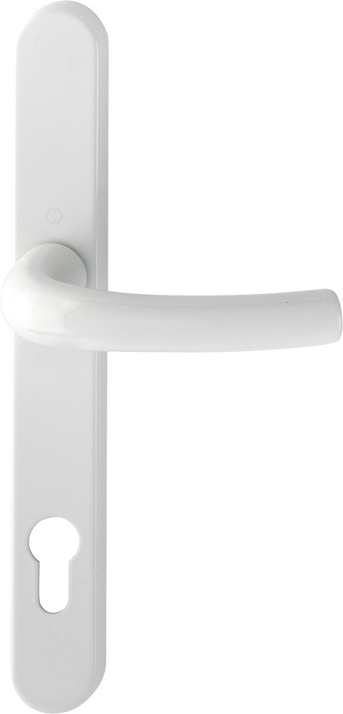 HOPPE Drückergarnitur mit Schmalschild Tôkyô 1710RH/3346, 8/92 mm, Aluminium