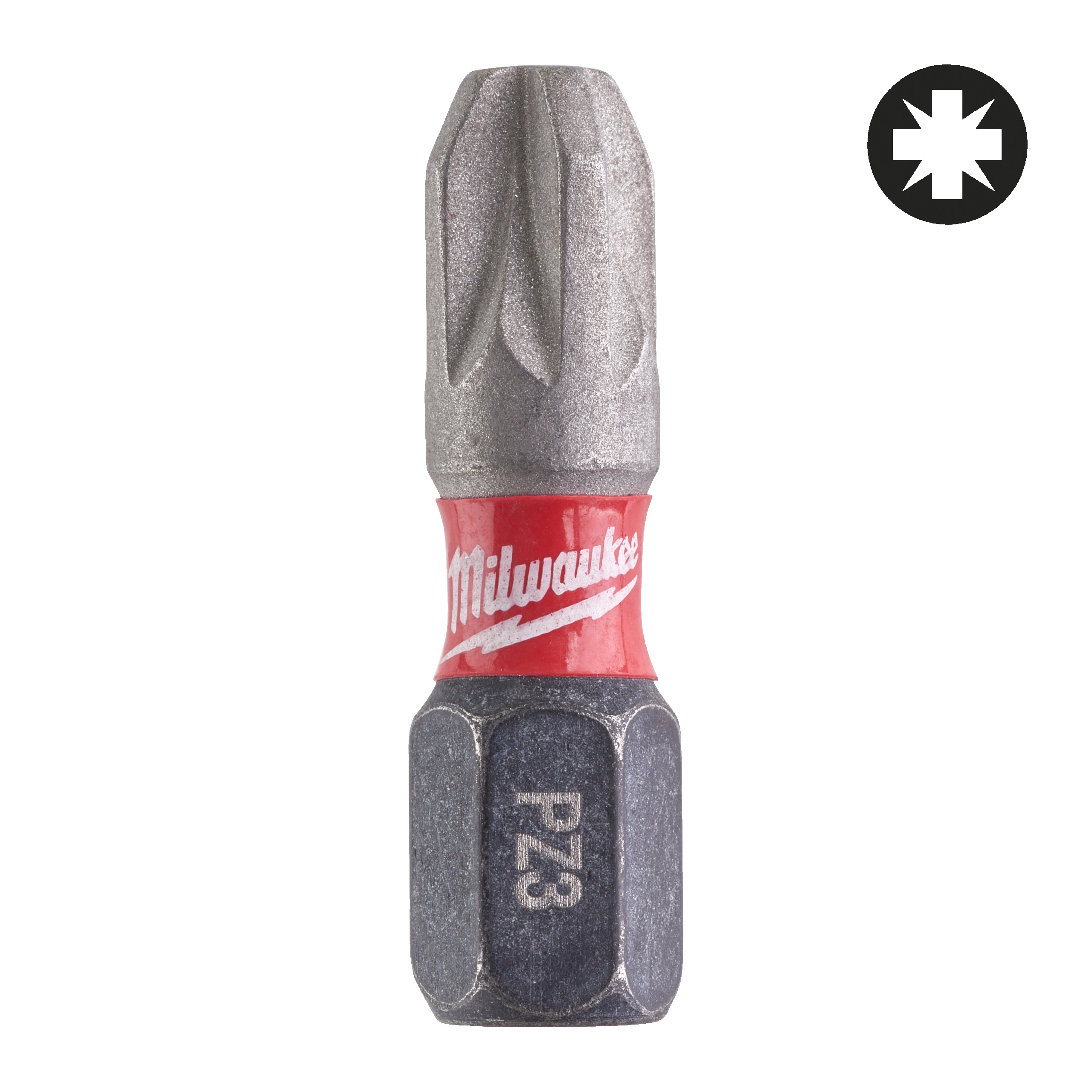 Milwaukee Schrauberbit Pozidrive PZ3 / 25 mm SHOCKWAVE (25er Pack)