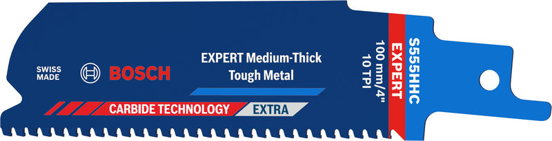 Bosch EXPERT Medium-Thick Tough Metal S555HHC Säbelsägeblatt, 10-teilig