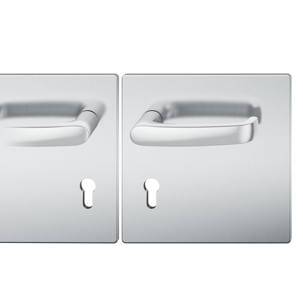 FSB Drückergarnitur mit Breitschild 72 1045, AGL3, Edelstahl