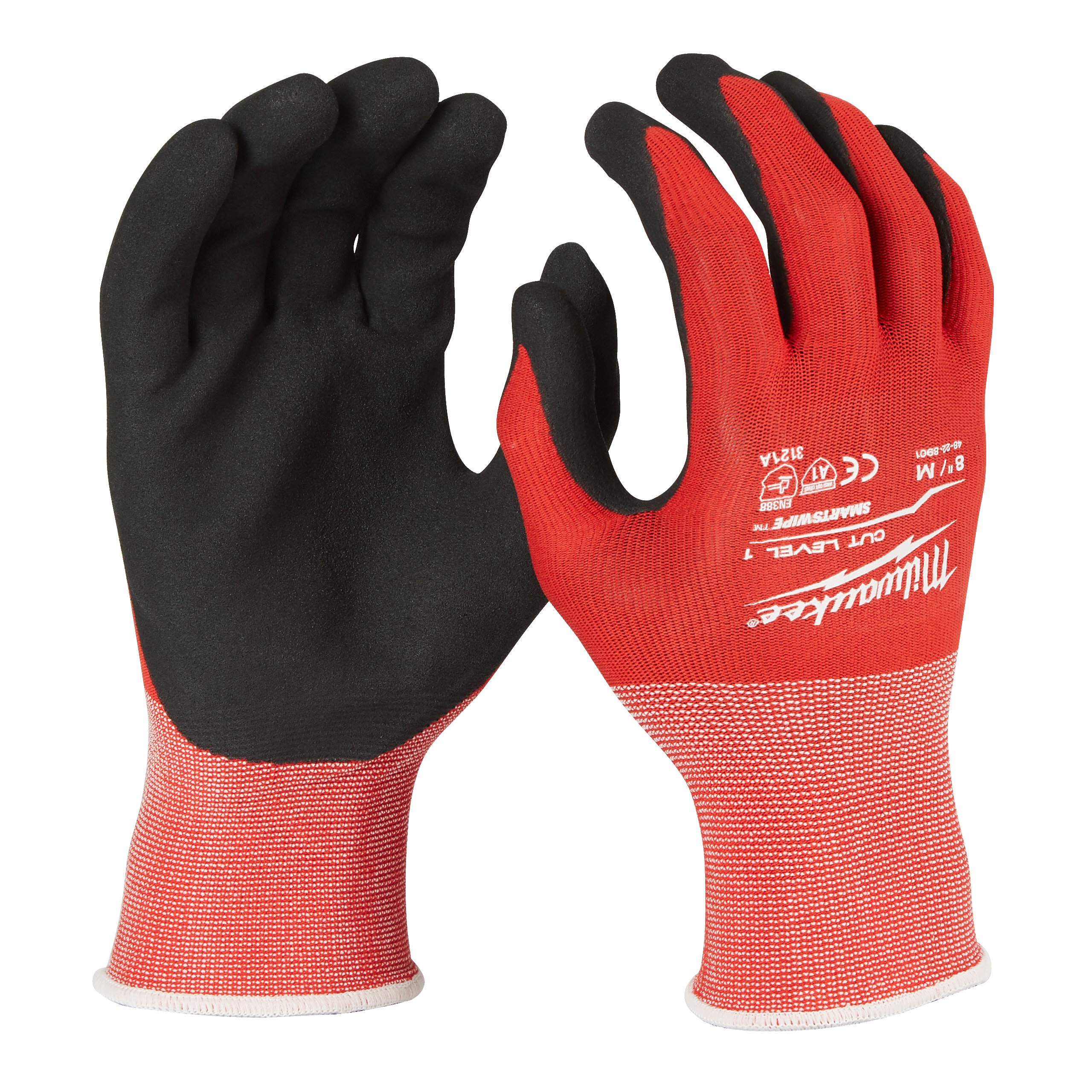 Arbeitshandschuhe, Gummihandschuhe, Schutzhandschuhe, Rot-schwarz, Glove
