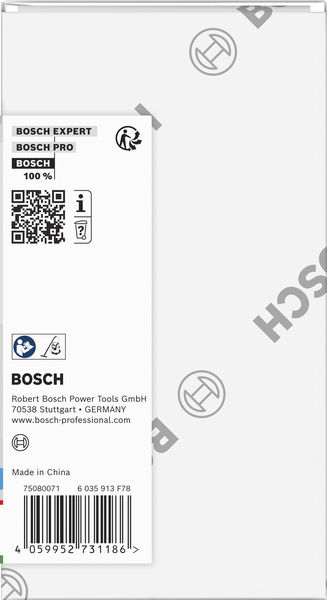 Produktbild Verpackung, elektronik, Werkzeug, Batterie, bosch, Barcode