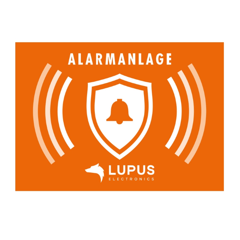 Aufkleber Lupus Electronics "Alarmanlage" Aufkleber Lupus Electronics "Alarmanlage"