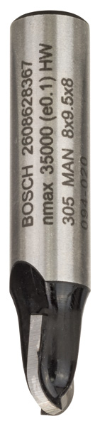 Bosch Hohlkehlfräser, 8&nbsp;mm, R1 4&nbsp;mm, D 8&nbsp;mm, L 9,2&nbsp;mm, G 40&nbsp;mm