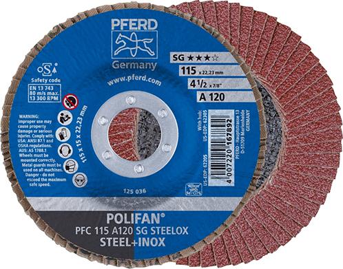 POLIFAN-Fächerschleifscheibe A SG STEELOX