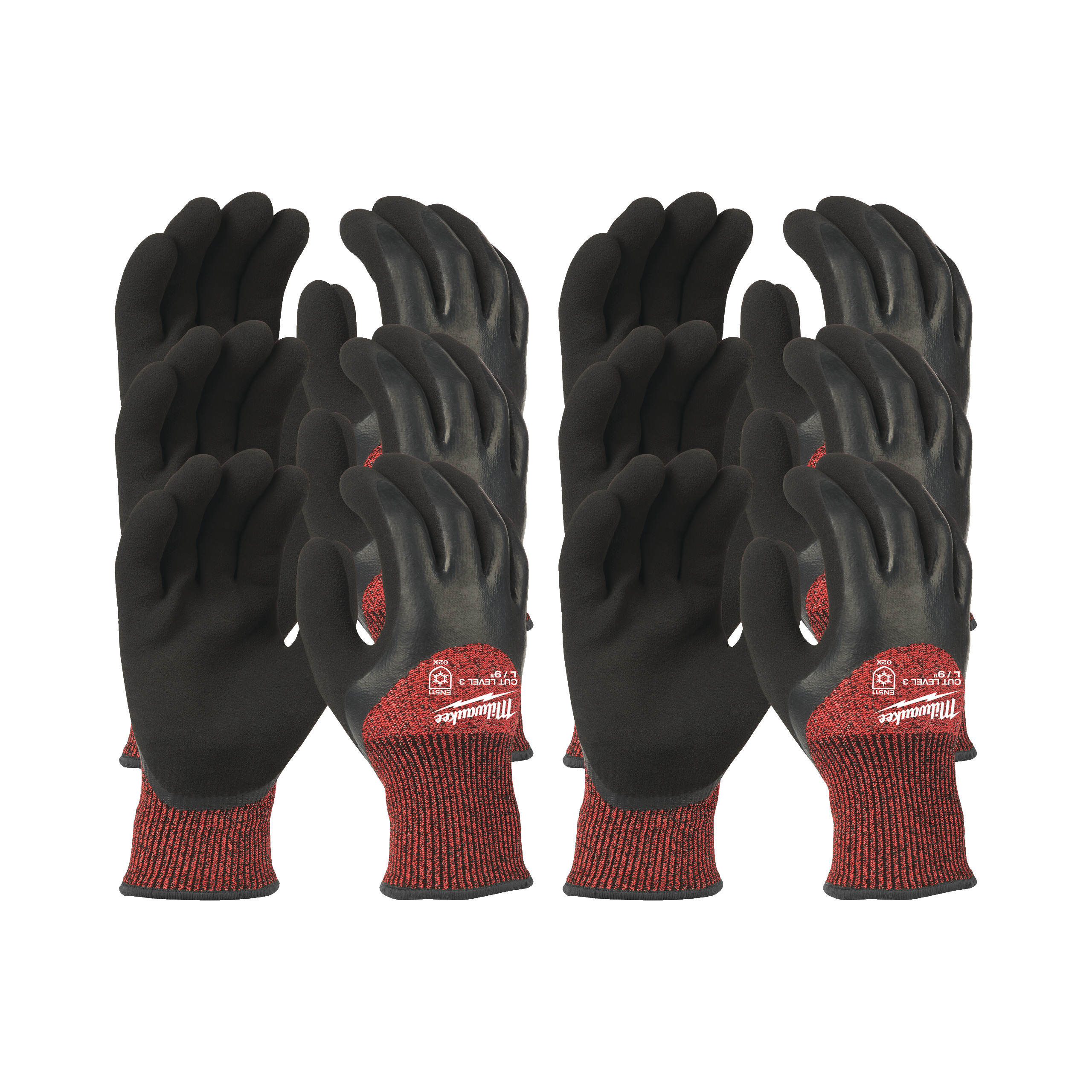 Milwaukee Kälte-Schnittschutzhandschuhe Größe 9 (L) 12er Pack Klasse 3/C