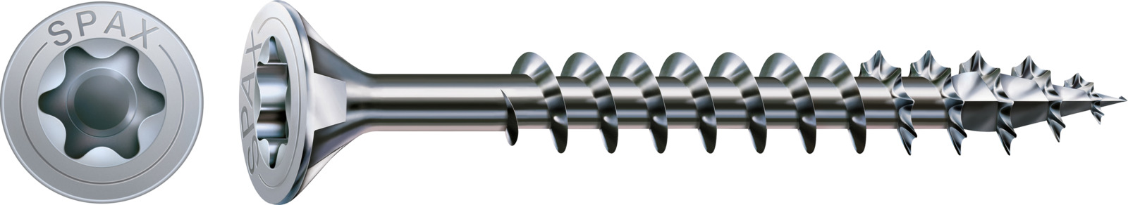 SPAX Universalschraube WIROX - Vollgewinde, Senkkopf, T-STAR plus , 4CUT