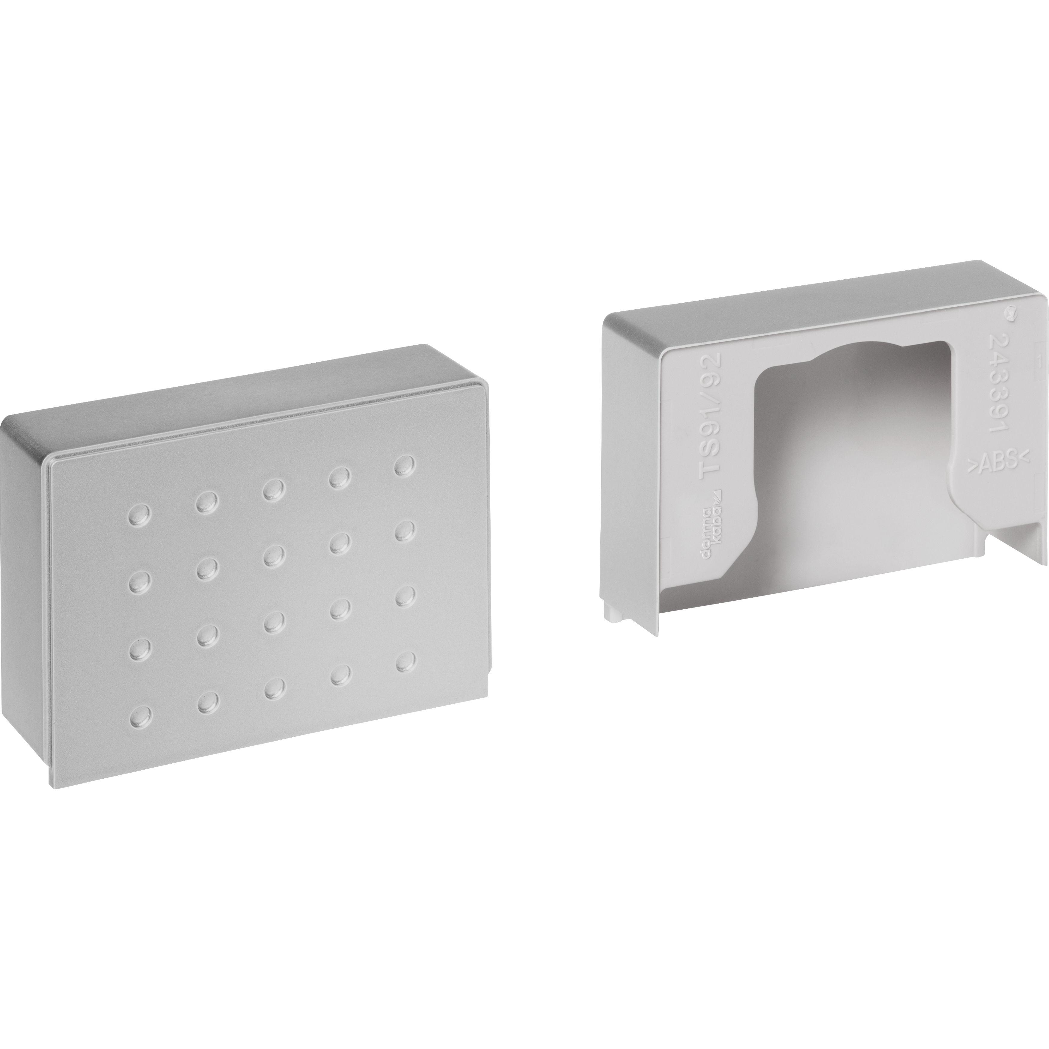 metall, abgerundete ecken, formen block, wandhalter, bauteil