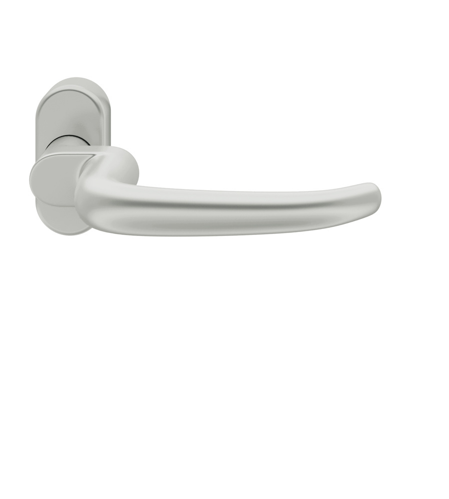 FSB FH-Drücker-Halbgarnitur ohne Schlüsselrosette 06 1023, oval, VK 9 mm, Aluminium