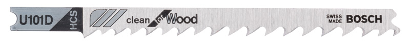 Bosch Stichsägeblatt U 101 D Clean for Wood, 3er-Pack