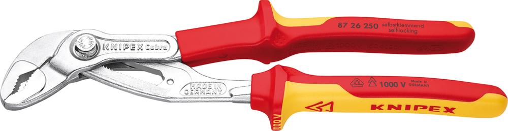 KNIPEX Wasserpumpenzange  Cobra mit Mehrkomponenten-Griffen VDE 250mm