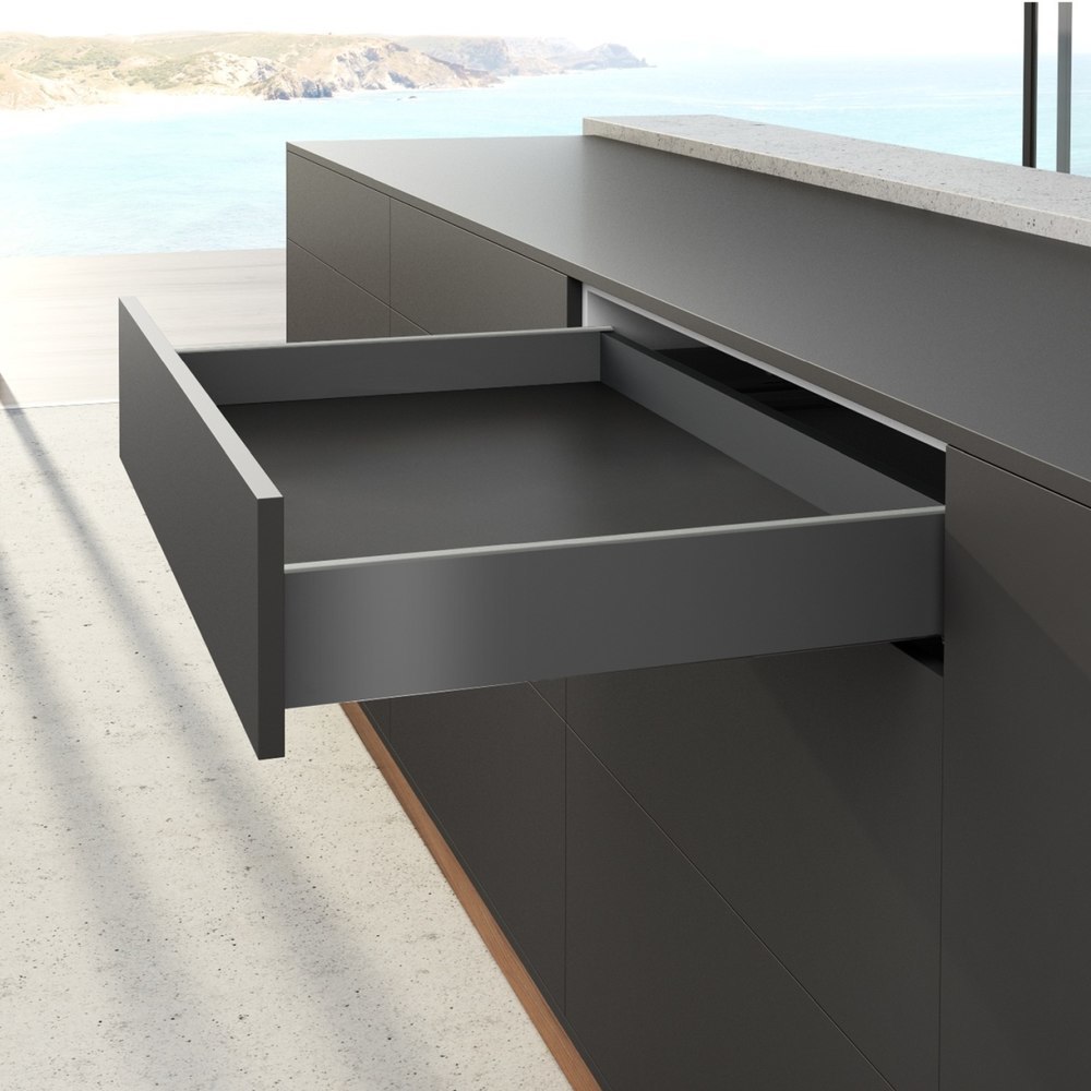 Hettich Möbel-Schubkastenzarge, AvanTech YOU, 270mm, links und rechts, anthrazit