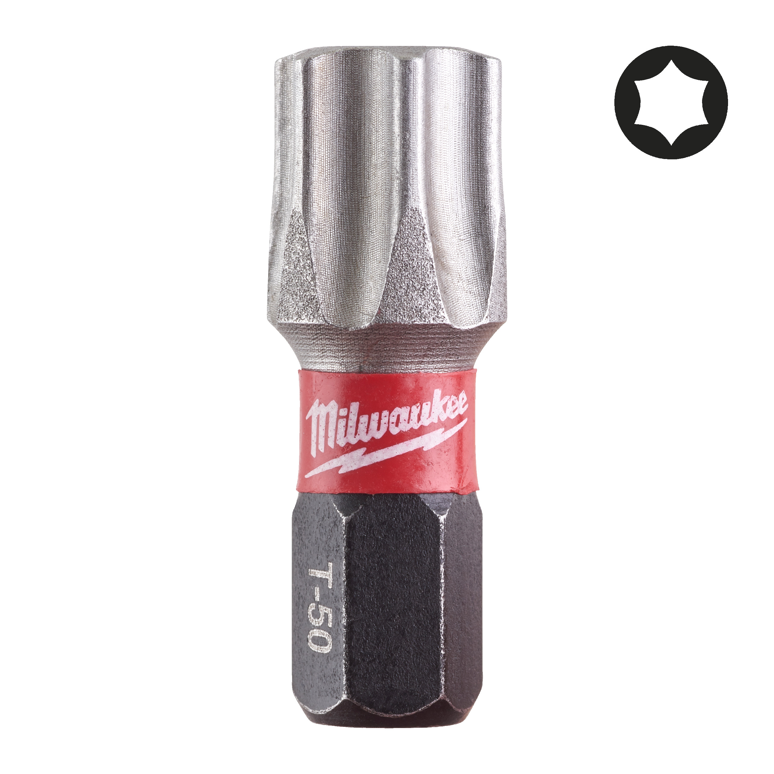 Milwaukee Schrauberbit Torx TX50 / 25 mm SHOCKWAVE (15er Pack)