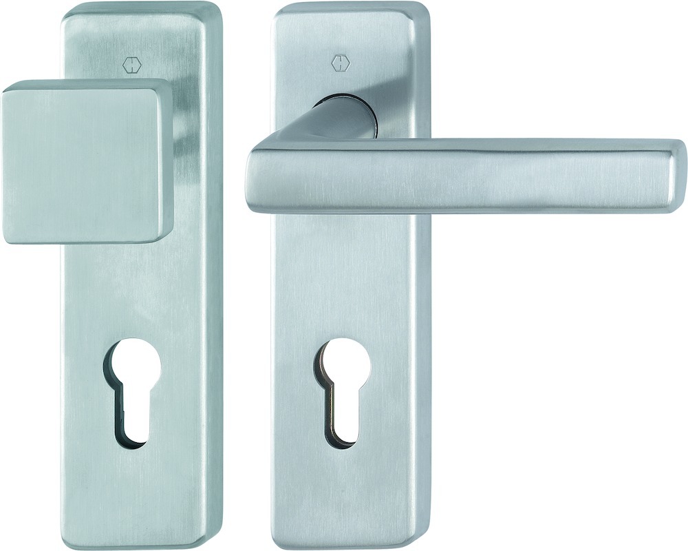 HOPPE FH-Wechselgarnitur mit Kurzschild Dallas FS-E43L/202KH/1643, Edelstahl