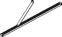 Teleskopstange, Kunststoffhalterung, Verstellbar, Schwarz, Montagestange