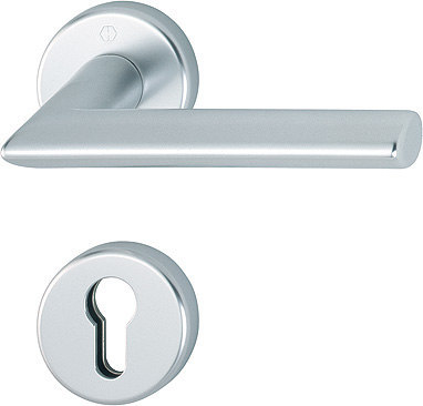 HOPPE Drücker-Halbgarnitur Stockholm mit Rosetten 1140/42/42S, Aluminium