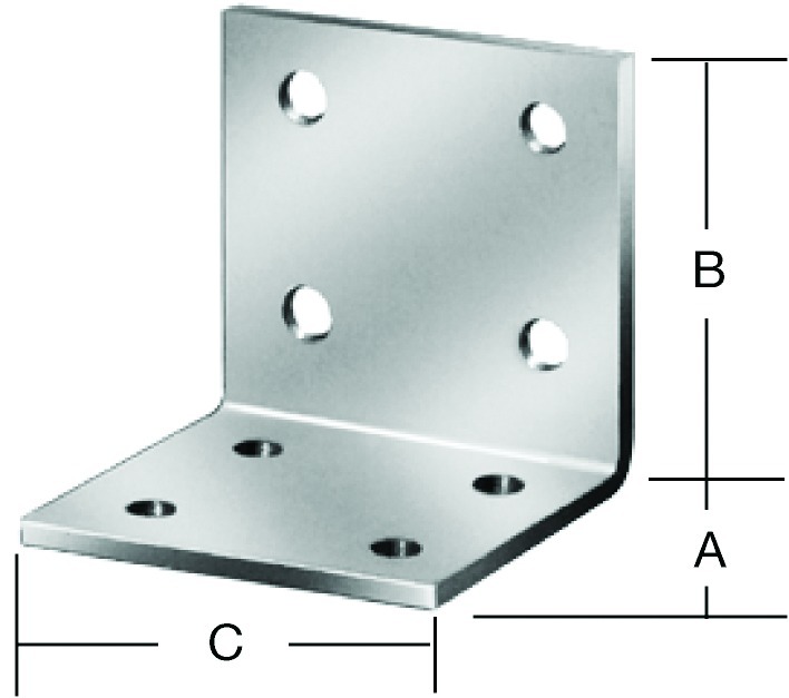 Winkelverbinder VORMANN AUGUST leicht gleichschenklig, sendzimirverzinkt