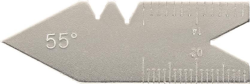 Spitzgewindestahllehre