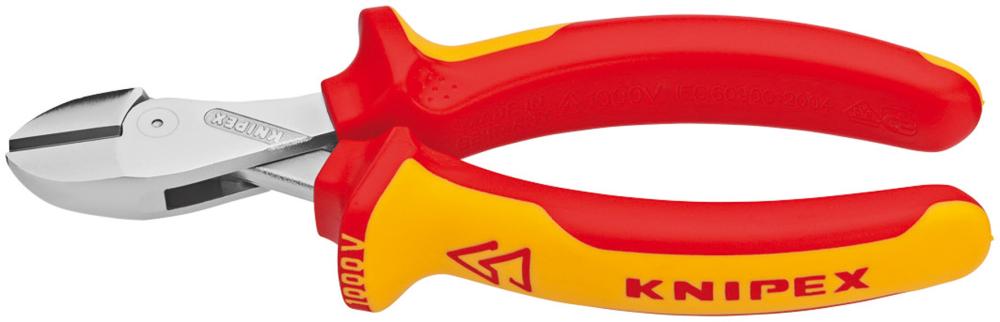 KNIPEX Kompakt-Seitenschneider  VDE mit Kunststoff-Griffen 160mm