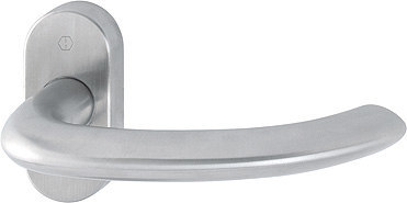 HOPPE Drücker-Halbgarnitur Marseille ohne Schlüsselrosette E1138F/55, VK8 mit Stütznocken, Edelstahl