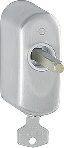 HOPPE Fenstergriffrosette EUS950S 100NM TBT4, abschließbar, oval,7/32,F69-S