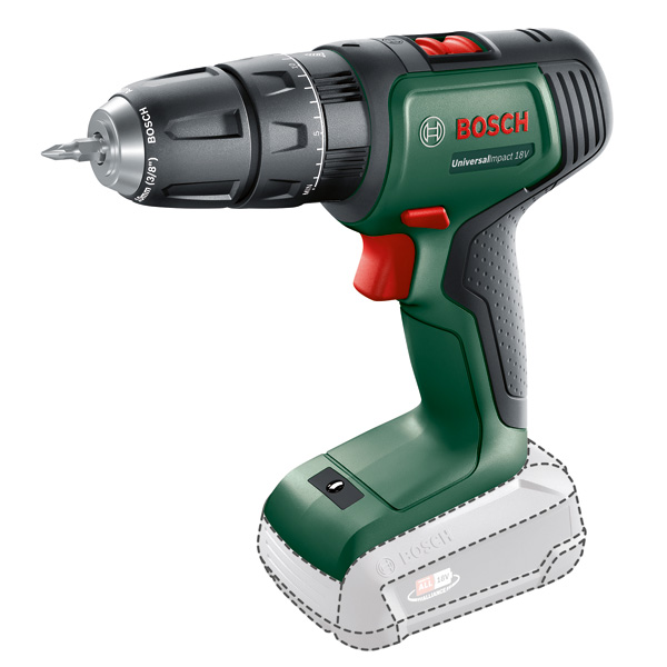 Bosch Akku-Bohrhammer UniversalHammer 18V, 2 Akku PBA 18V 2.5 Ah, Tragekoffer
