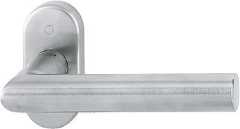 HOPPE FH Drücker-Halbgarnitur ohne Schlüsselrosette Amsterdam FS-E1400F/55, Edelstahl