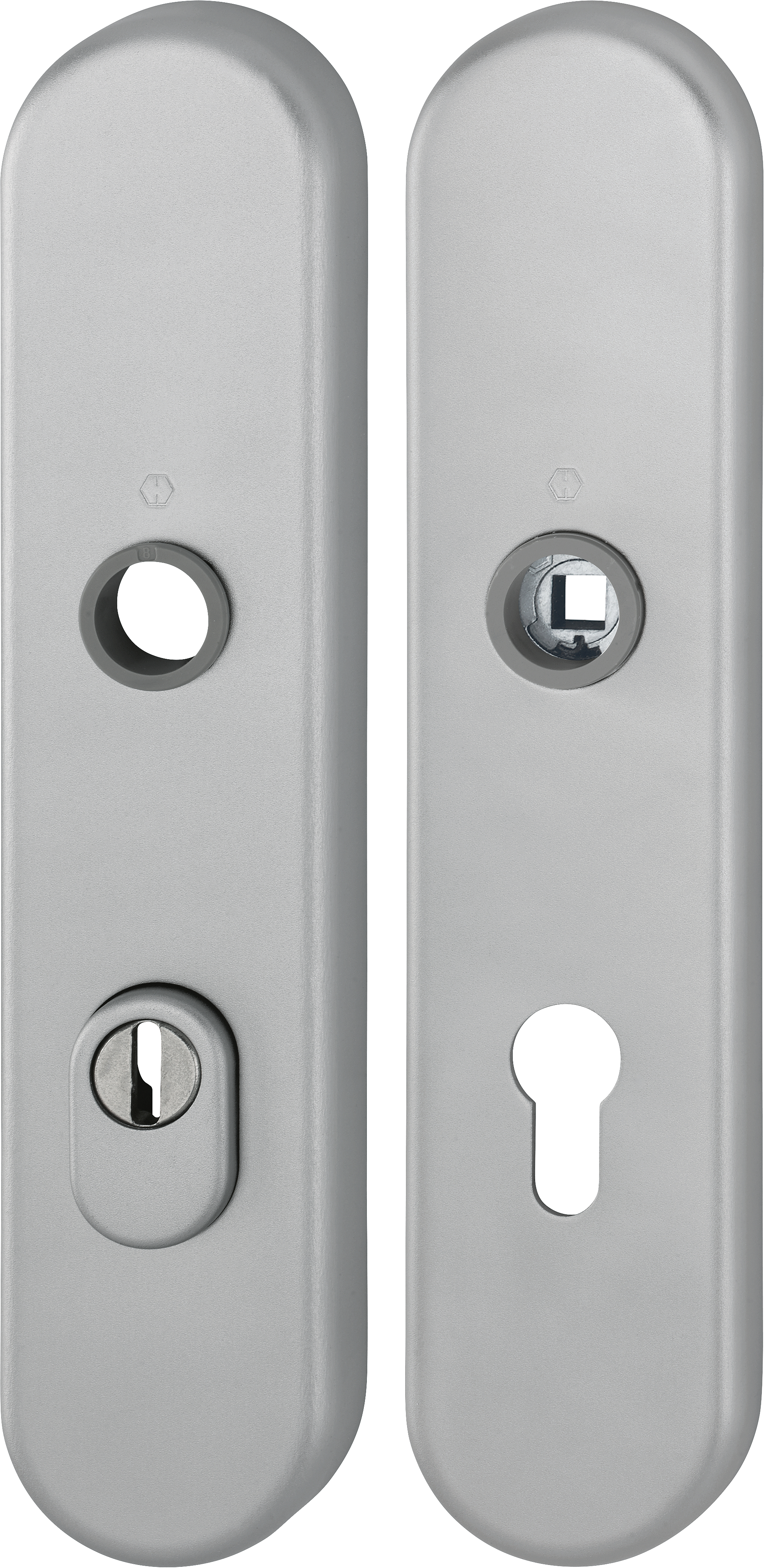 HOPPE Schutz-Langschild 3332ZA/3310 ov.,ES1,ZA/PZ 72/8,F9-2,TS 37-47
