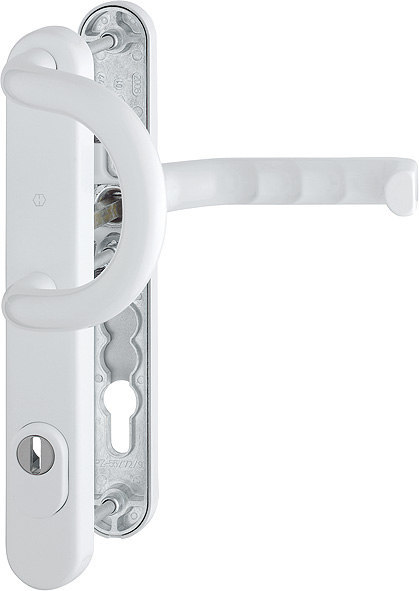 HOPPE Sicherheits-Wechselgarnitur Liverpool 538G/3359ZA/3357N/1313G,LS ov.,15mm,ES1,ZA/PZ 92/8,F9016,TS 67-72