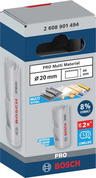 Bosch PRO Multi Material Lochsäge, 16&nbsp;mm, mit Gewinde