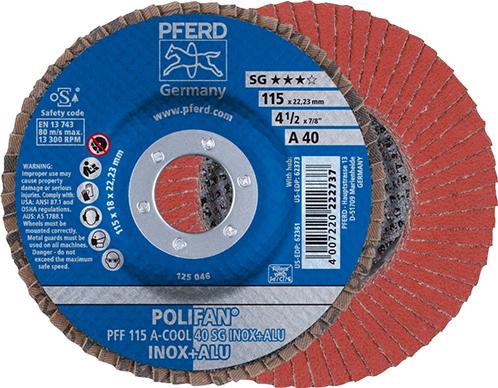 POLIFAN-Fächerschleifscheibe A-COOL SG INOX + ALU