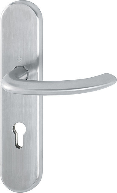 HOPPE Drücker-Halbgarnitur Marseille mit Langschild E1138F/3310, 8/72 mm, Edelstahl