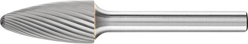 Hartmetall-Frässtift mit 6-mm-Schaft, Rundbogenform RBF (Baumform), Zahnung 3