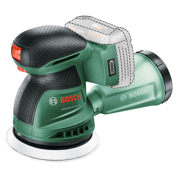 Bosch Akku-Exzenterschleifer UniversalOrbit 18V-20