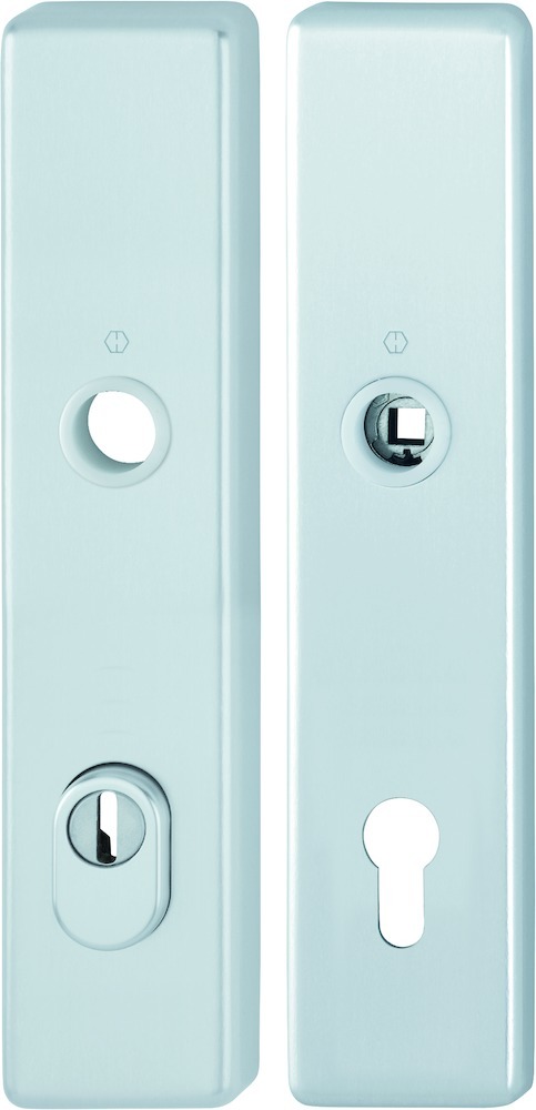 HOPPE Schutz-Langschildpaar 2222ZA/2210, HT, Aluminium