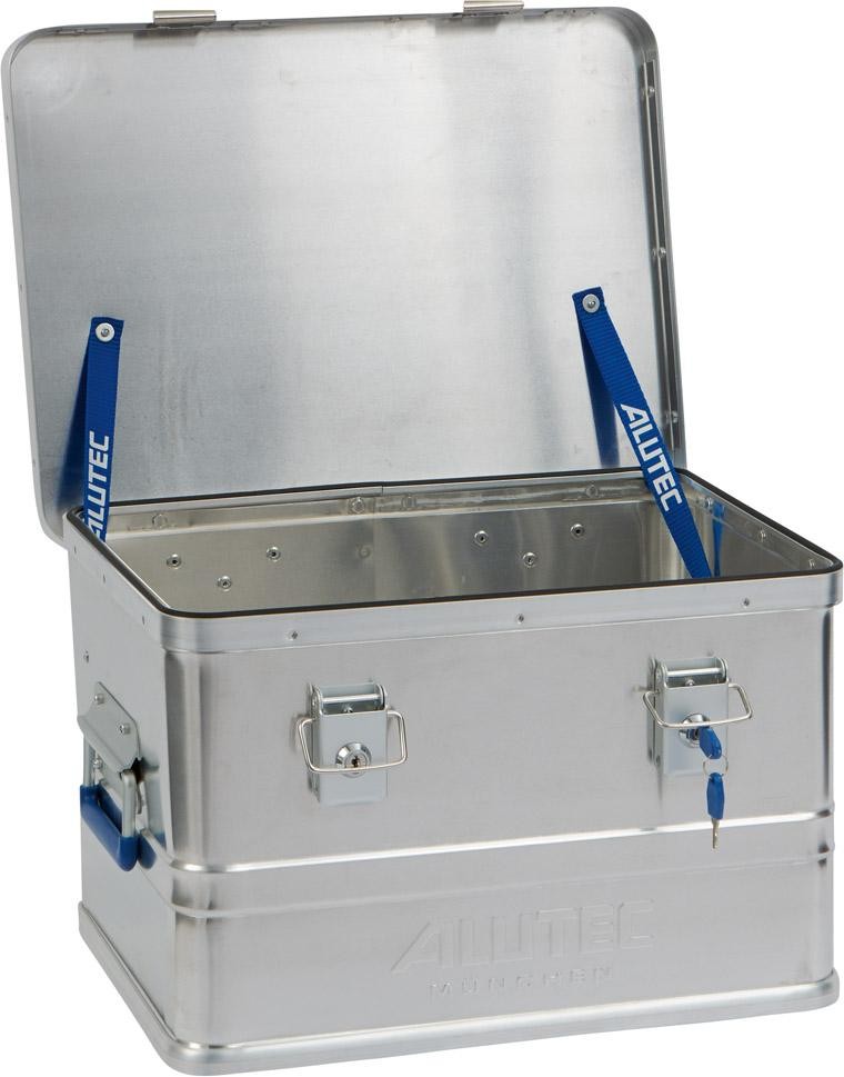 Aluminiumkoffer, Metallkoffer, Koffer mit Deckel, Transportkoffer, Schnappverschluss