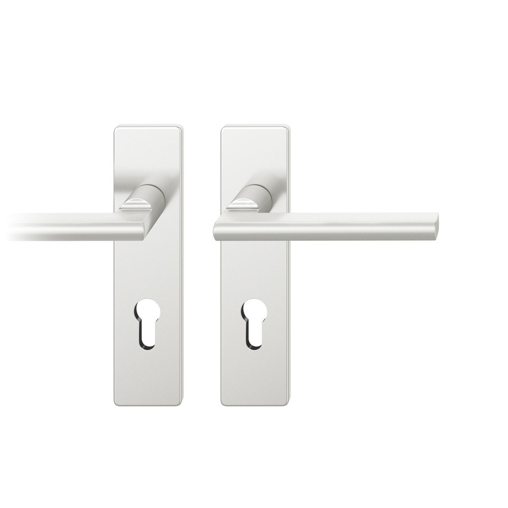 FSB Drückergarnitur mit Kurzschild 72 1035, AGL 3, Aluminium