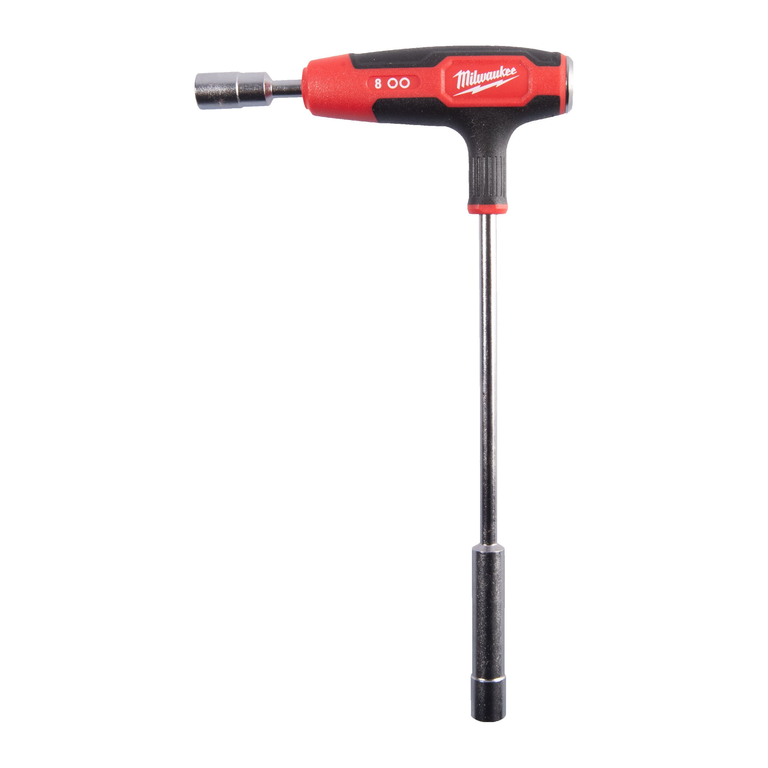 Milwaukee Schraubenzieher T-Griff 8 mm Steckschlüssel mit Softgrip-Auflage