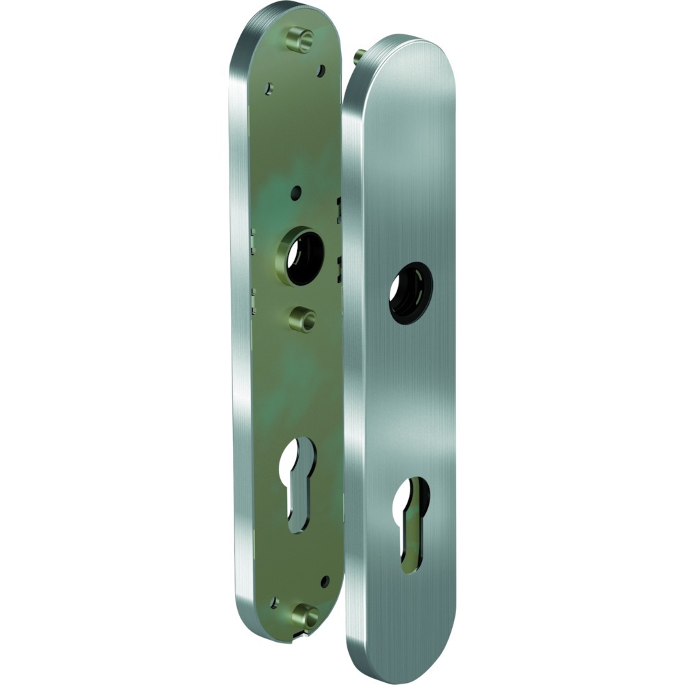 Artikelhauptbild OGRO Langschild PR 7021L, Profilzylinder gelocht, E72, edelstahl matt