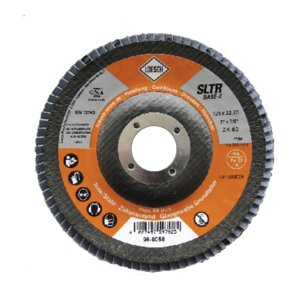 Fächerschleifscheibe, 12° gewölbt